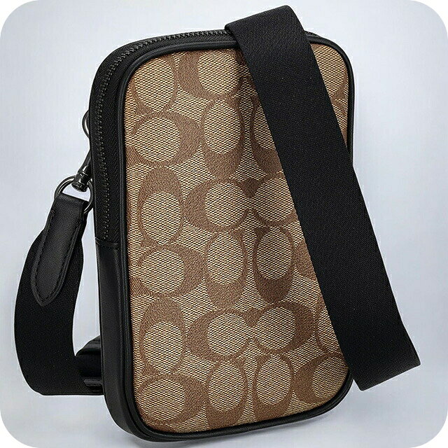 COACH - ＼10%OFFクーポン／ コーチ ショルダーバッグ メッセンジャーバッグ レディース アウトレット ブランド COACH シグネチャー CO912 QBKHA カーキ ブラック ベージュ 斜めがけ 高級 おしゃれ プレゼント 女性 実用的 かわいい 23670