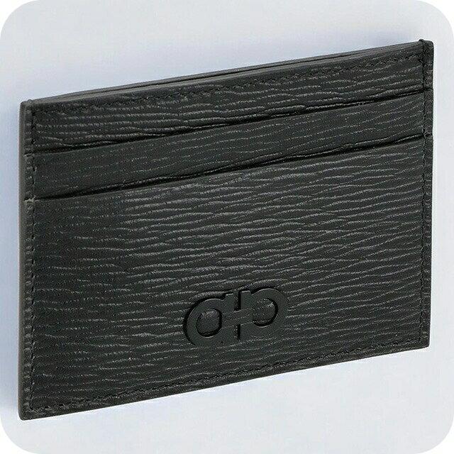 Rakuten - フェラガモ カードケース メンズ ブランド Ferragamo 66A387PEBBLE NER 733 364 ブラック 36460