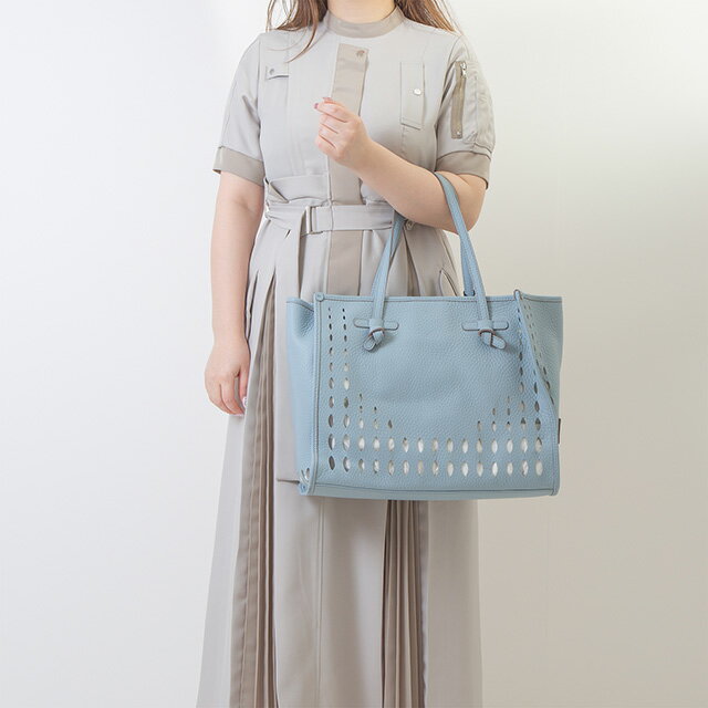 ＼2000円割引クーポン★さらに+9倍／ ジャンニ・キアリーニ トートバッグ レディース ブランド GIANNI CHIARINI レザー BS 10830 TKLFOR ライトブルー