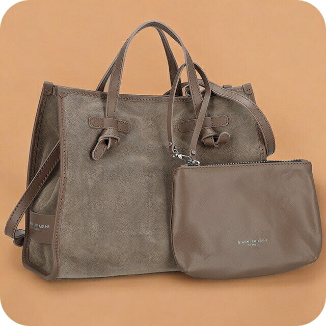 Rakuten - ジャンニキアリーニ トートバッグ レディース ブランド GIANNI CHIARINI BS 9752 CM-PL ライトグレー/ブラウン