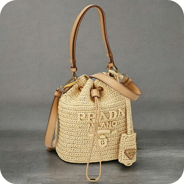 ＼全品10%OFF★2日10時迄／ プラダ ハンドバッグ レディース ブランド PRADA 1BE068 ナチュラルベージュ