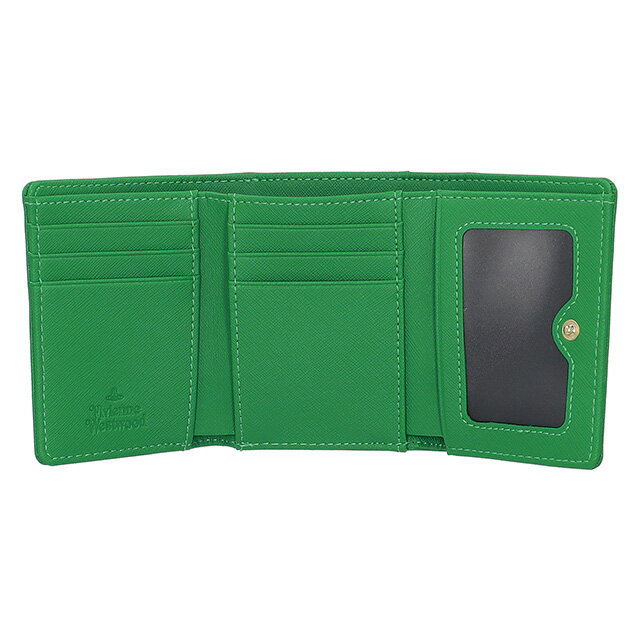 ＼10%割引クーポン★5/7 10時迄／ ヴィヴィアン・ウエストウッド 三つ折り財布 レディース ブランド Vivienne Westwood 51150027U グリーン