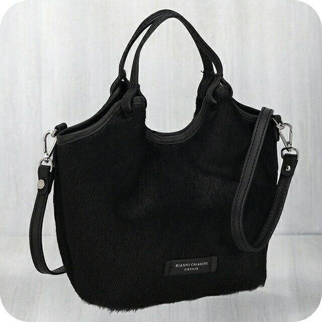 乐天商城 - ジャンニキアリーニ ハンドバッグ レディース ブランド GIANNI CHIARINI レザー BS 11108 HORSY ブラック 軽量 小さめ 手提げ 高級 おしゃれ プレゼント 女性 実用的 かわいい