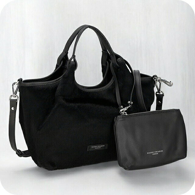 Rakuten - ジャンニキアリーニ ハンドバッグ レディース ブランド GIANNI CHIARINI レザー BS 11109 HORSY ブラック 軽量 小さめ 手提げ 高級 おしゃれ プレゼント 女性 実用的 かわいい