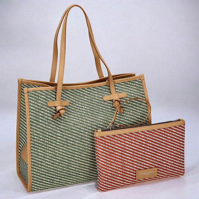 乐天商城 - ジャンニキアリーニ トートバッグ レディース ブランド GIANNI CHIARINI BS 9000 SUNFLW カーキグリーン 軽量 手提げ 高級 おしゃれ プレゼント 女性 実用的 かわいい 25170