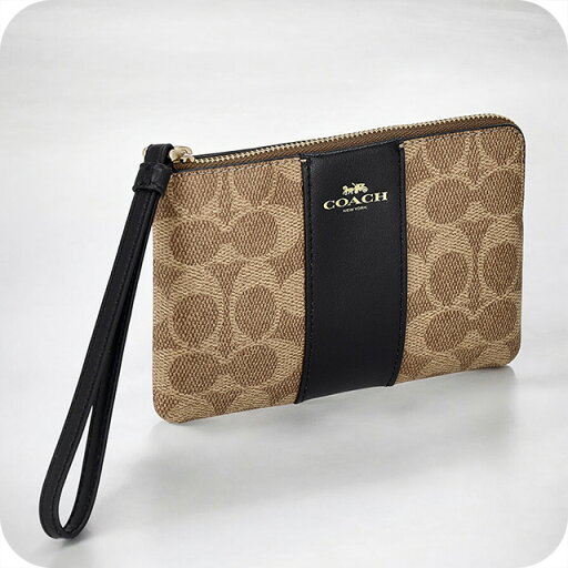 \さらに+9倍★16日02時迄/ コーチ ポーチ レディース ブランド COACH CW854 タン/ブラック \さらに+9倍★16日02時迄/ コーチ ポーチ レディース ブランド COACH CW854 タン/ブラック