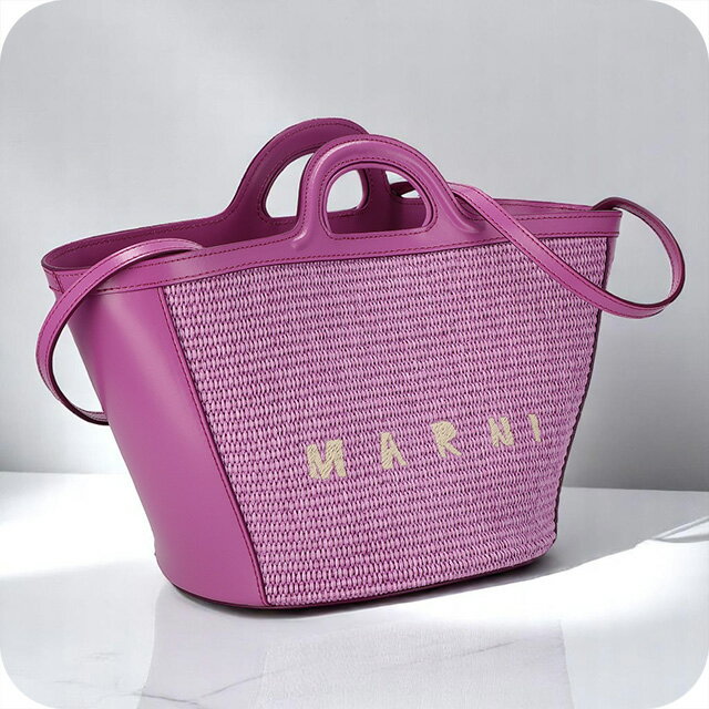 樂天商城 - マルニ ハンドバッグ レディース ブランド MARNI BMMP0068Q0-P3860 パープル 軽量 小さめ 手提げ 高級 おしゃれ プレゼント 女性 実用的 かわいい 85820