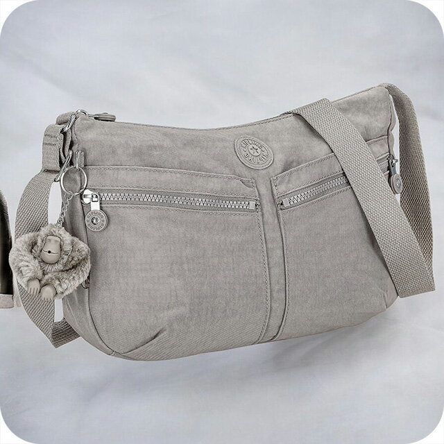 Rakuten - キプリング ショルダーバッグ レディース ブランド Kipling K0214489L グレー 斜めがけ 高級 おしゃれ プレゼント 女性 実用的 かわいい
