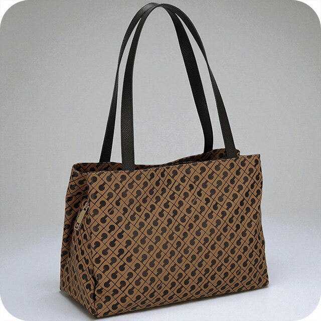 ゲラルディーニ トートバッグ レディース ブランド GHERARDINI GH0222 TOFFE ブラウン/ブラック 軽量 手提げ 高級 おしゃれ プレゼント 女性 実用的 かわいい