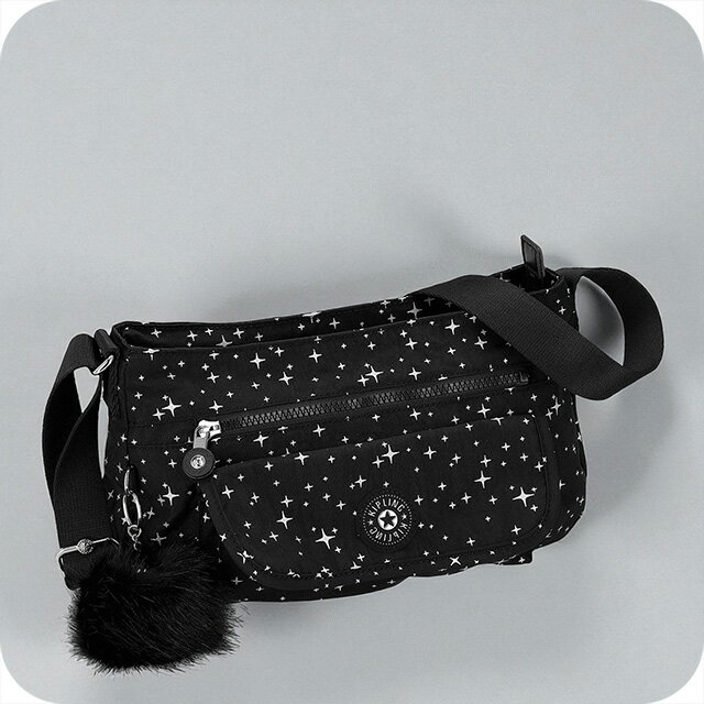＼店内2000円OFF+さらに9倍／ キプリング ショルダーバッグ レディース ブランド Kipling KI93911OM COSMIC TWILIGHT ブラック 斜めがけ 高級 おしゃれ プレゼント 女性 実用的 かわいい