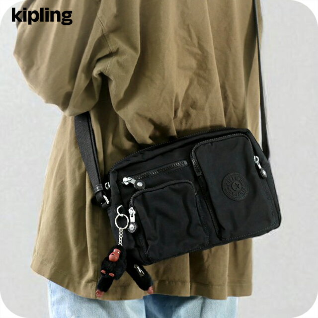 Rakuten - ＼2000円OFFクーポン+さらに9倍／ キプリング ショルダーバッグ レディース ブランド Kipling KIA9Z80DH BLACK TONAL ブラック 斜めがけ 高級 おしゃれ プレゼント 女性 実用的 かわいい 8950