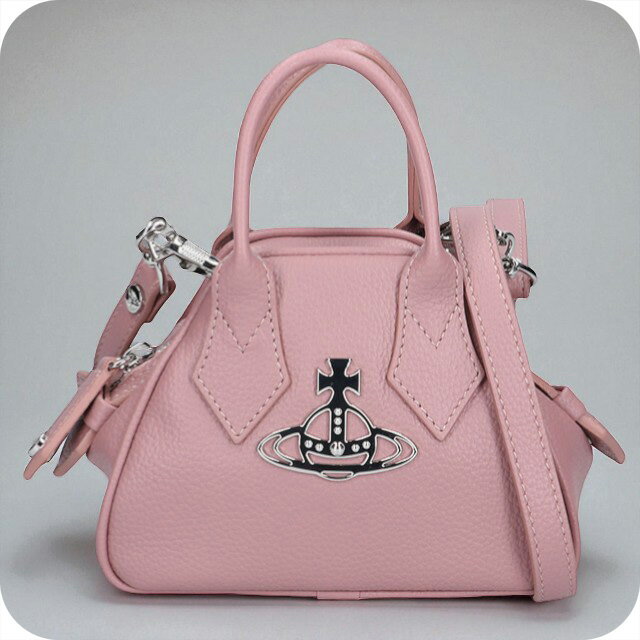 Vivian Westwood - ヴィヴィアン ウエストウッド ハンドバッグ レディース ブランド Vivienne Westwood ピーユーグレイン ロゴ 2WAY 5C010006W S000D G402 PINK バッグ ビビアン 軽量 小さめ 手提げ 高級 おしゃれ プレゼント 女性 実用的 かわいい 56360