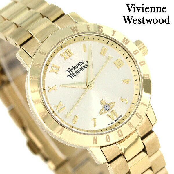 樂天商城 - ヴィヴィアン 時計 ブランド レディース ブルームズベリー 34mm VV152GDGD Vivienne Westwood ゴールド 腕時計 プレゼント ギフト 38340