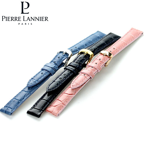 ピエールラニエ 交換用ベルト ブランド 腕時計 フランス製 クロコ型押し 12mm 12S4C 選べるモデル プレゼント ギフト