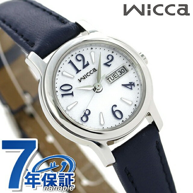 シチズン ウィッカ 腕時計（レディース） シチズン ウィッカ ソーラー デイデイト 腕時計 KH3-410-10 CITIZEN wicca ネイビー 記念品 プレゼント ギフト