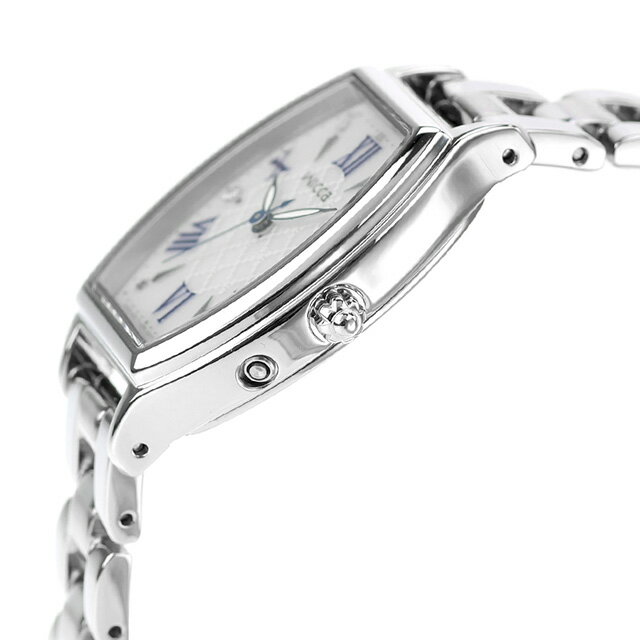 ＼10%OFFクーポン★2日10時迄／ シチズン ウィッカ ソーラーテック電波時計 腕時計 ブランド レディース 電波ソーラー CITIZEN wicca KS4-014-11 アナログ シルバー おしゃれ 防水 軽い 華奢 かわいい プレゼント 女性 実用的