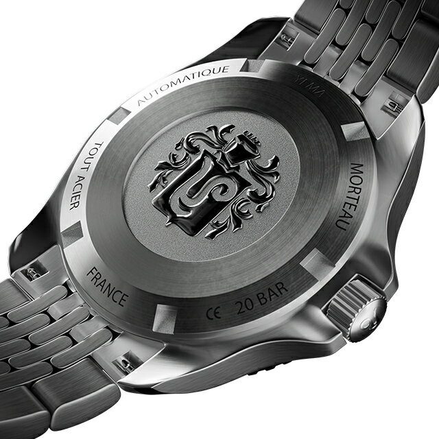 イエマ ダイバー2025 自動巻き 腕時計 ブランド メンズ YEMA YDIV25-BTPS アナログ ホワイト ブラック 黒 フランス製 おしゃれ 防水 プレゼント 男性 実用的