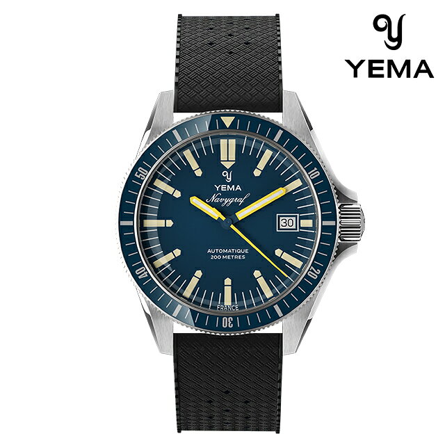 Other - ＼10%OFFクーポン／ イエマ ネイビーグラフヘリテージ2025 自動巻き 腕時計 ブランド メンズ YEMA YNAV25-GTP アナログ ブルー ブラック 黒 フランス製 おしゃれ 防水 プレゼント 男性 実用的 180000