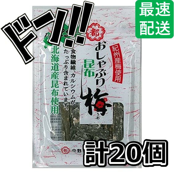 【5と0の日クーポンあり！】中野物産 おしゃぶり昆布梅 10g×10袋入×(2ケース) ポン酢 食べ方 うますぎる おにぎり 切り落とし 昆布 ダイエット おやつ おつまみ 酒の肴 つまみ ちんみ 珍味 美味しい 定番 ロングセラー プレゼント 記念 景品 イベント