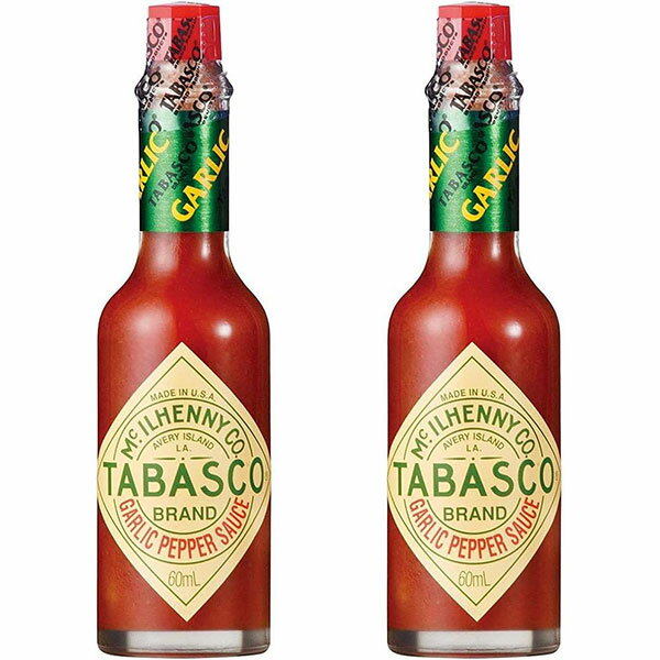 Rakuten - タバスコ ガーリックぺパ—ソース 60ml 2本セット ホットソース ピザ 唐辛子 60ミリリットル (x 2)