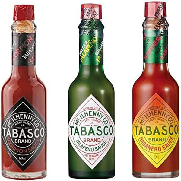 乐天商城 - タバスコ スコーピオンソース・ハラペーニョソース・ハバネロソース 瓶 60ml 各1本　3本セット