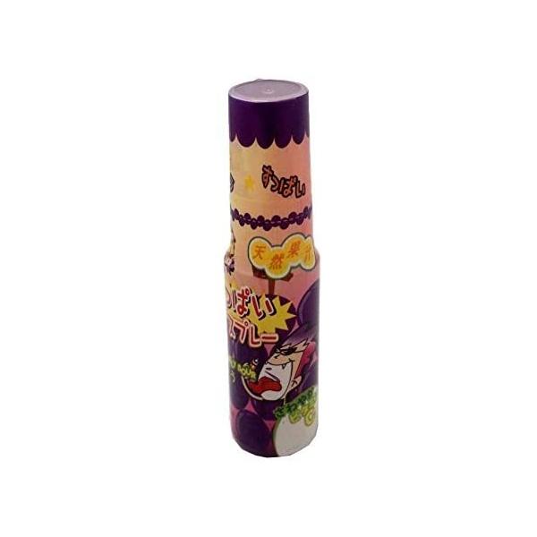 SevenRabbitRiograndeのすっぱいスプレー ぶどう 19ml×24本 やおきん 駄菓子 お菓子 シロップキャンディ スプレーキャンディー フレーバー サイダー ぶどう コーラ 夏 爽快感 スプレーのお菓子｜アングル3