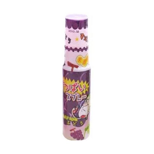 SevenRabbitRiograndeのすっぱいスプレー(グレープ) 18ml×24本 やおきん 駄菓子 お菓子 シロップキャンディ スプレーキャンディー フレーバー サイダー ぶどう コーラ 夏 爽快感 スプレーのお菓子｜アングル3