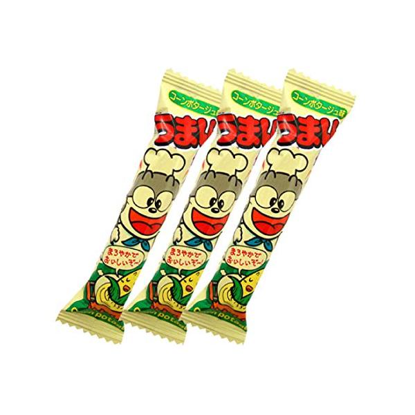 うまい棒 コーンポタージュ味 1本（6g）×15本 やおきん　一番人気　キャラクター　アレンジ　大人買い　景品　セット　味　大量　つかみ取り　いろいろ味　韓国の商品画像