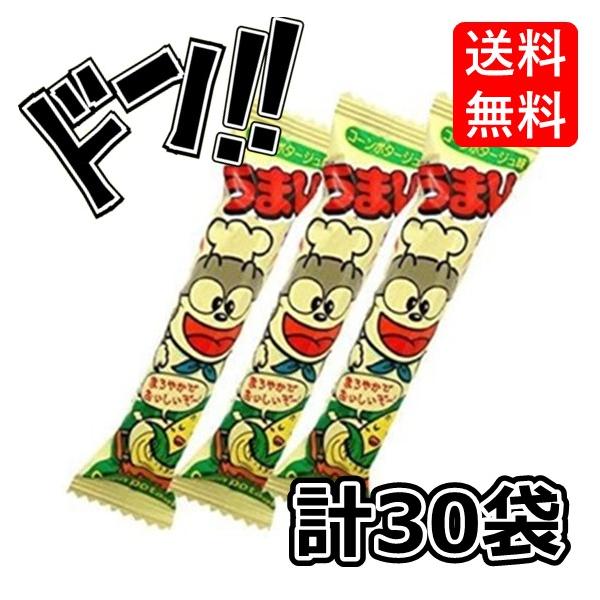 うまい棒 コーンポタージュ味 6g×30袋 やおきん　一番人気　キャラクター　アレンジ　大人買い　景品　セット　味　大量　つかみ取り　いろいろ味　韓国　バラの商品画像