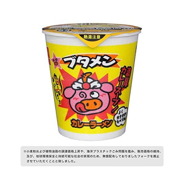 SevenRabbitRiograndeのおやつカンパニー カップブタメンカレー 37g×15個 ぶためん 定番 豚骨 タン塩 醤油 カレー お菓子 即席 昔ながら 美味しい 小腹 カップ麺 おやつ 箱買い 大人買い まとめ買い 買い溜め 予備 ASMR｜アングル3