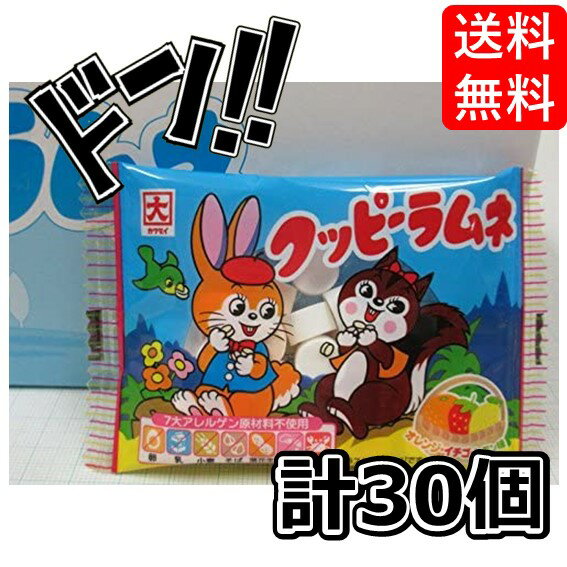 【5と0の日クーポンあり！】カクダイ製菓 クッピーラムネ 10g×30個 ラムネ 駄菓子 お菓子 ラムネ菓子 カクダイ ラムネの駄菓子 景品 イベント 子供 こども 人気 おやつ まとめ買い 大人買い 美味しい 昔ながらの商品画像