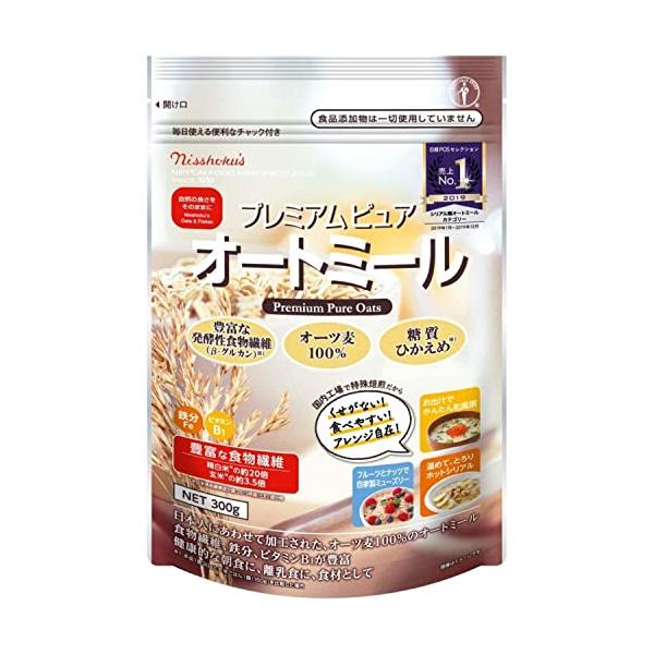 日本食品製造 日食 プレミアムピュアオートミール 300g×8個 健康的 ダイエット アレンジ自在 栄養 カルシウム 鉄分 ミネラル ビタミン 抗酸化作用 コ