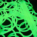 単色100本セット グリーン 光るブレスレット ペンライト サイリウムブレス ルミカ社製 リング用コネクター付 (B. グリーン 100本)　コンサート　ライブ　イベン 3