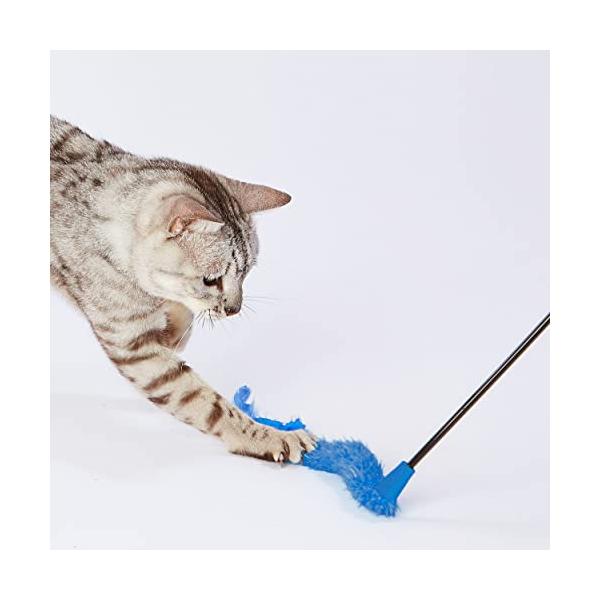 楽天SevenRabbitRiograndeペティオ（Petio） 猫用おもちゃ 大好きブルーの猫じゃらし テール&フェザー