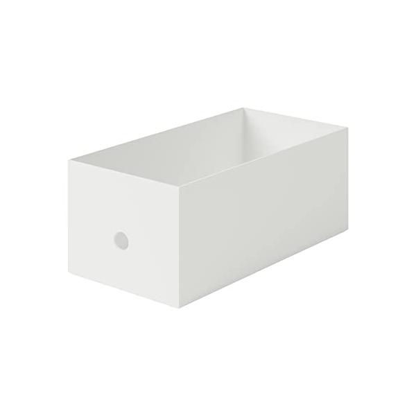 MUJI 無印良品 ポリプロピレンファイルボックス・スタンダードワイド・ホワイトグレー・1/2 約幅15×奥行32×高さ12cmのサムネイル