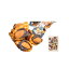 井崎商店 アーモンドリーフ 1袋 絶品おかき 80g 個包装 小袋 チョコレート アーモンド (A.1袋)