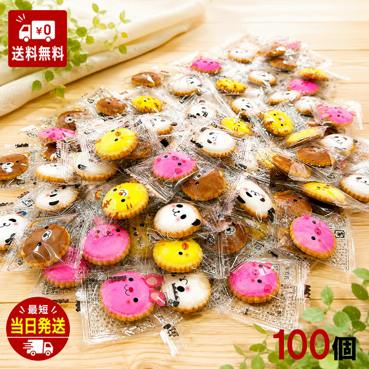 アニマルヨーチ 100個入 動物クラッ�