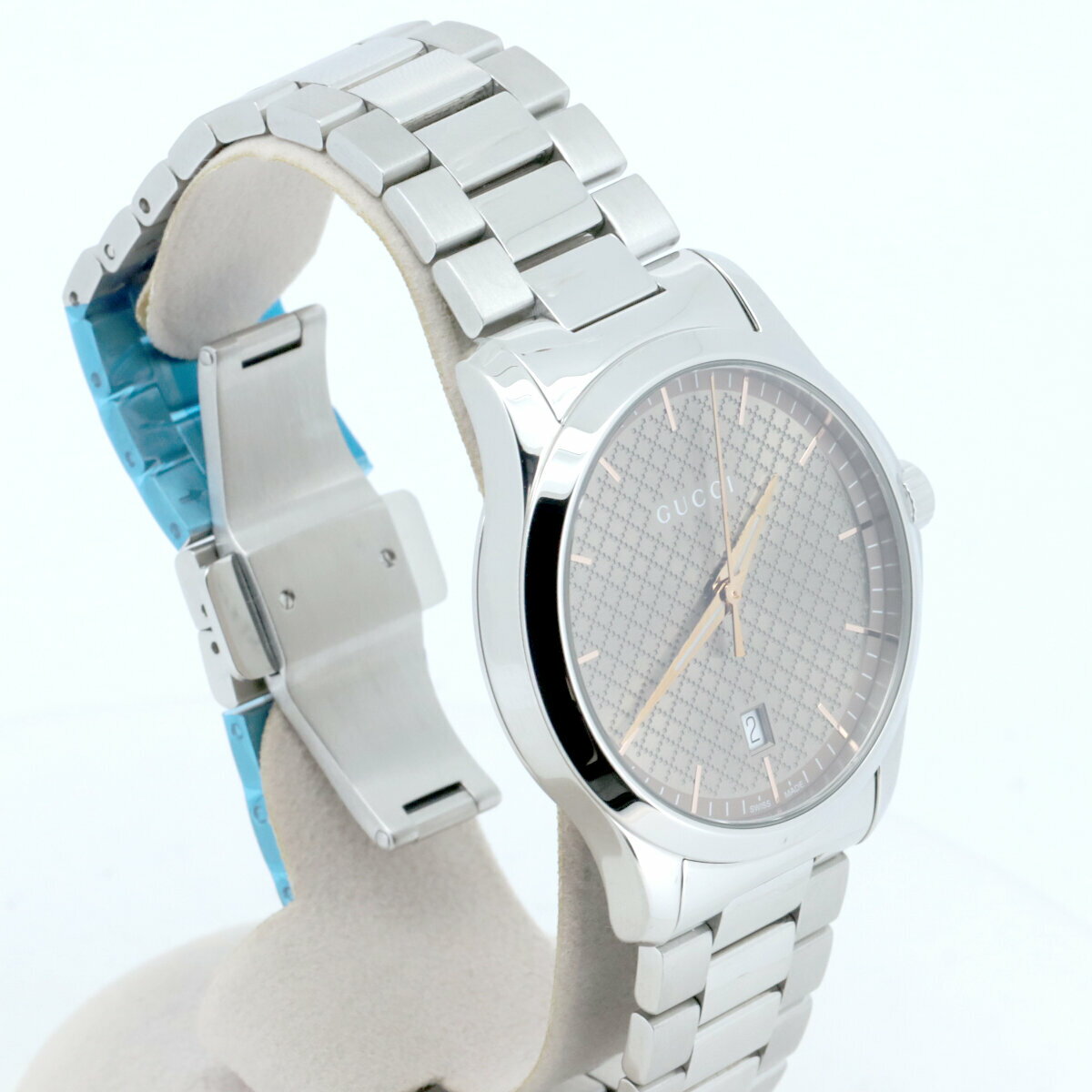 【中古】 グッチ Gタイムレス 126.4 メンズ 腕時計 クォーツ ゴールドカラー ステンレススチール 質屋出品 【コンビニ受取対応商品】