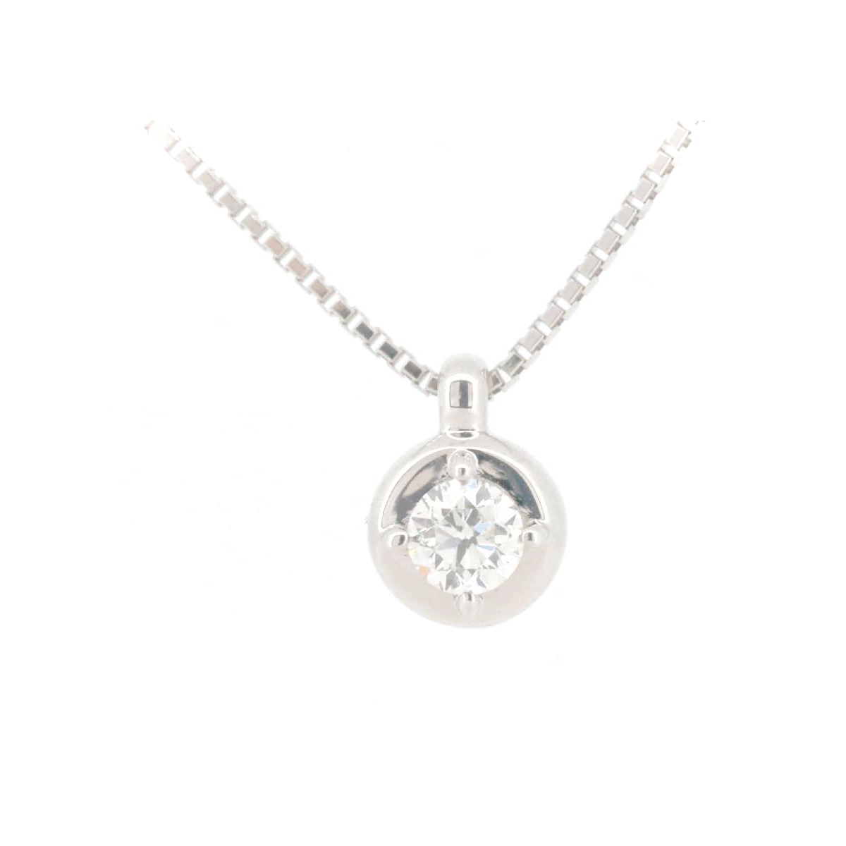 乐天商城 - 【中古】 タサキ ダイヤモンド ネックレス 0.15ct K18WG(18金 ホワイトゴールド) 質屋出品 【コンビニ受取対応商品】 ジュエリー