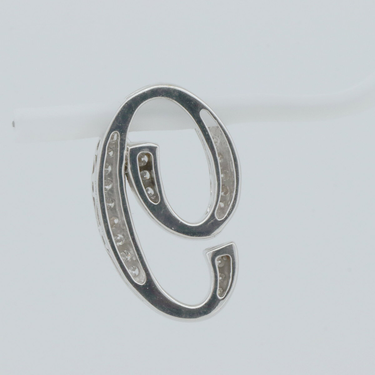 【中古】 ゆきざき ノンブル No.9 0.18ct Sサイズ K18WG(18金 ホワイトゴールド) ...