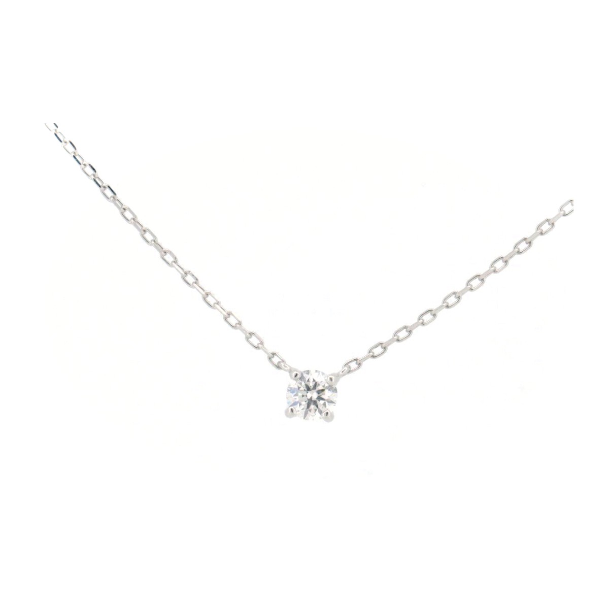 Rakuten - 【中古】 ヨンドシー ダイヤモンド ネックレス 0.113ct 4℃ 一粒 Pt850(プラチナ) 質屋出品 【コンビニ受取対応商品】 ジュエリー