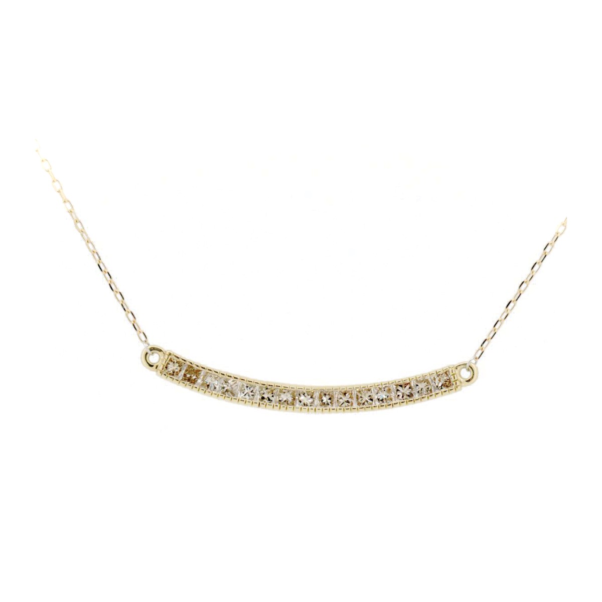 乐天商城 - 【中古】 GSTV ダイヤモンド ネックレス 0.50ct K18YG(18金 イエローゴールド) 質屋出品 【コンビニ受取対応商品】
