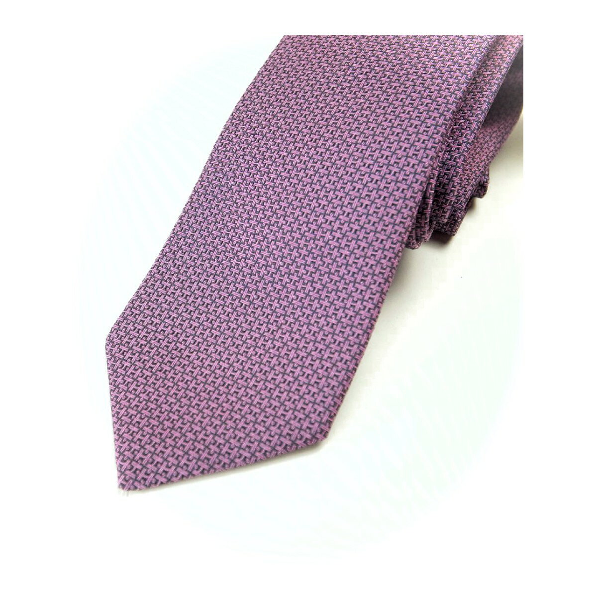 【中古】 エルメス Hパズル シルクジャガード織 ネクタイ H659229T マロン/ローズ 質屋出品 【コンビニ受取対応商品】...