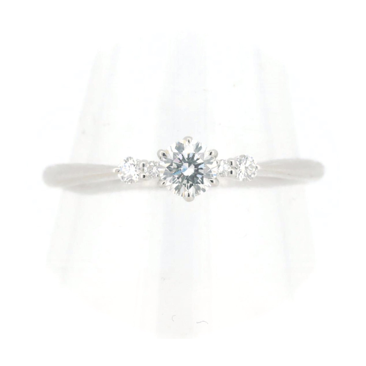 Rakuten - 【中古】 ロイヤルアッシャー ダイヤモンド リング 指輪 13.5号 0.24ct 0.06ct Pt950(プラチナ) 質屋出品 【コンビニ受取対応商品】 ジュエリー