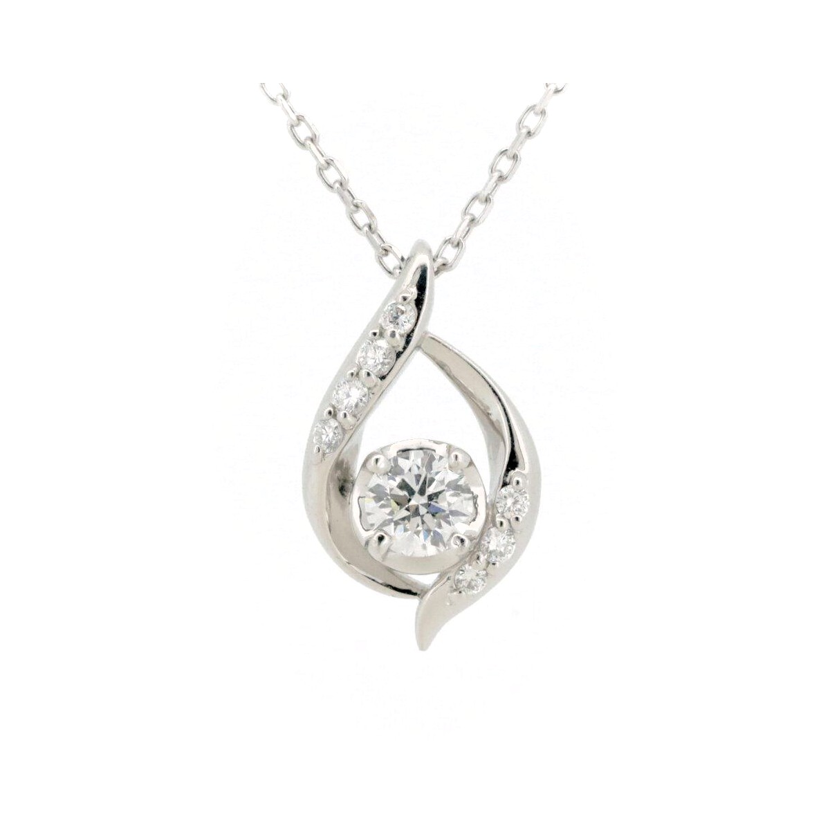 Rakuten - 【中古】 ヴァンドーム青山 ダイヤモンド ネックレス 0.152ct 0.04ct Pt950/Pt850(プラチナ) 質屋出品 【コンビニ受取対応商品】 ジュエリー
