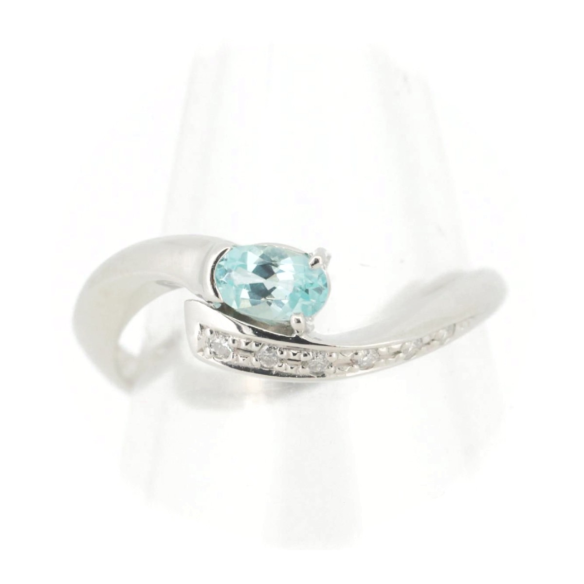 Rakuten - 【中古】 パライバトルマリン ダイヤモンド リング 指輪 11.5号 0.27ct D0.04ct Pt900(プラチナ) 質屋出品 【コンビニ受取対応商品】 ジュエリー