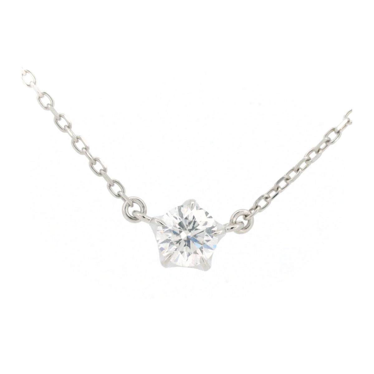 Rakuten - 【中古】 ヨンドシー ダイヤモンド ネックレス 4.8ミリ 4℃ Pt950(プラチナ)/Pt850(プラチナ) 質屋出品 【コンビニ受取対応商品】 ジュエリー