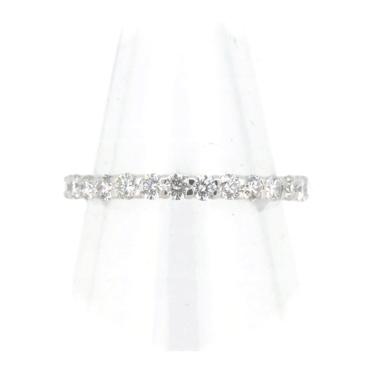 White Gold - 【中古】 ポンテヴェキオ ハーフエタニティ ダイヤモンド リング 指輪 10.5号 0.56ct K18WG(18金 ホワイトゴールド) 質屋出品 【コンビニ受取対応商品】 ジュエリー