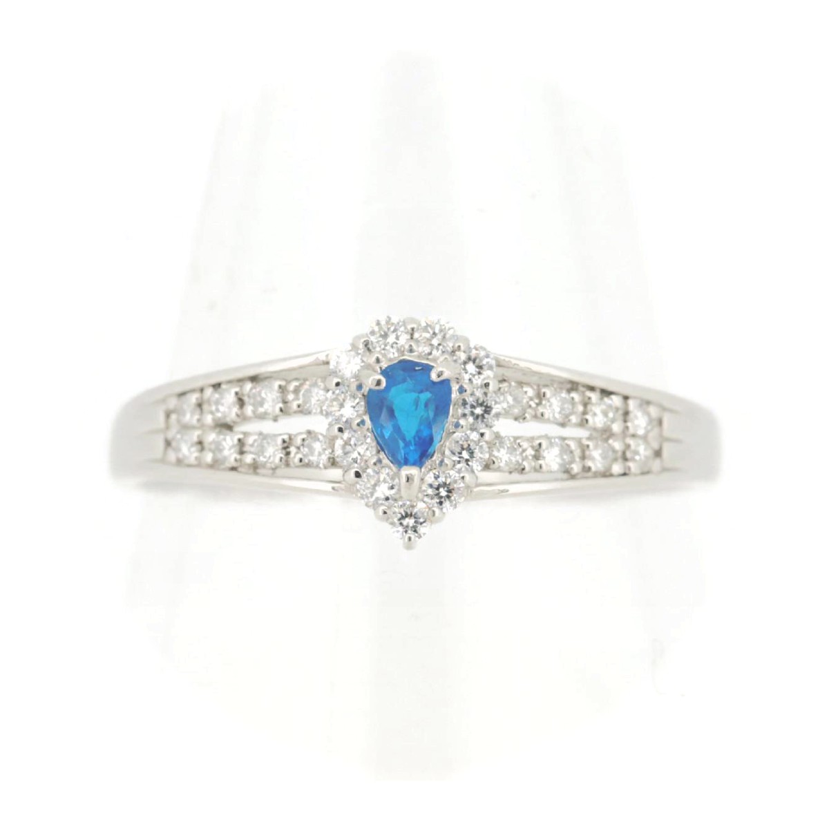 Rakuten - 【中古】 アウイナイト ダイヤモンド リング 指輪 17号 0.23ct 0.12ct Pt900(プラチナ) 質屋出品 【コンビニ受取対応商品】 ジュエリー