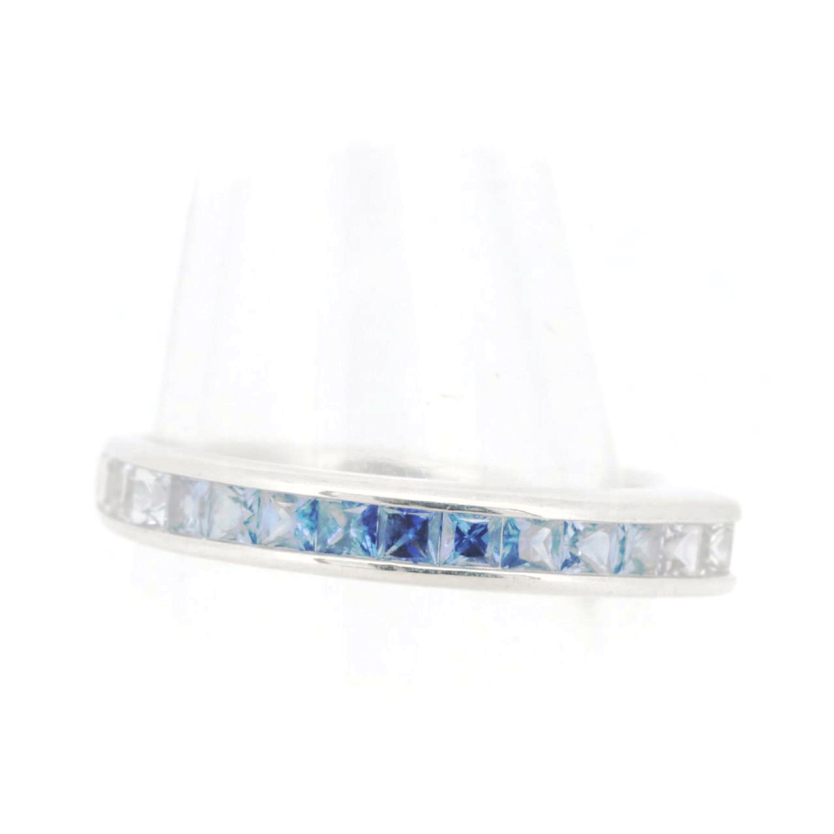 Rakuten - 【中古】 ジュネ マルチサファイア リング 指輪 12号 0.92ct K18WG(18金 ホワイトゴールド) 質屋出品 【コンビニ受取対応商品】 ジュエリー